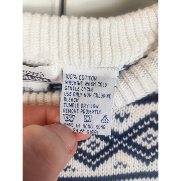 Vintage 90s Nautical Sweater men's large - Picture 3 of 7